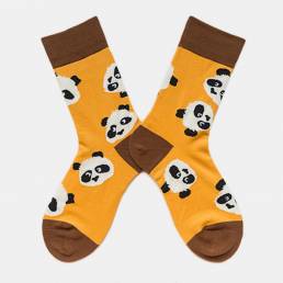 Panda Tide calcetines Hombres y Mujer con la misma calle Pareja creativa absorbente de sudor en la calle calcetines