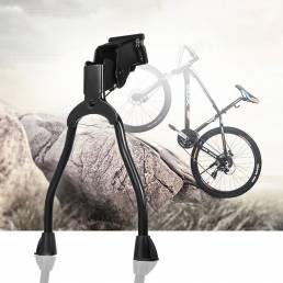 BIKIGHT - Soporte para bicicleta de doble pierna de metal con resorte