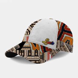 Letra unisex Patrón gorra de béisbol con sombrilla estampada bordada a la moda