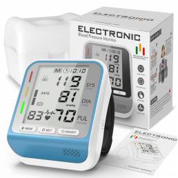 Presión arterial de muñeca Monitor Esfigmomanómetro doméstico portátil Electrónico Corazón Medidor de tonómetro de pulso