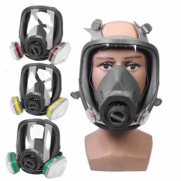 Gas de seguridad Mascara Pulverización de pintura Cara completa Combinaciones múltiples Protección Cara respirable Masca