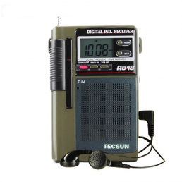 TECSUN R-818 FM MW SW Radio Dual Conversion World Banda Radio Receptor Con altavoz integrado Internet Radio Portatil