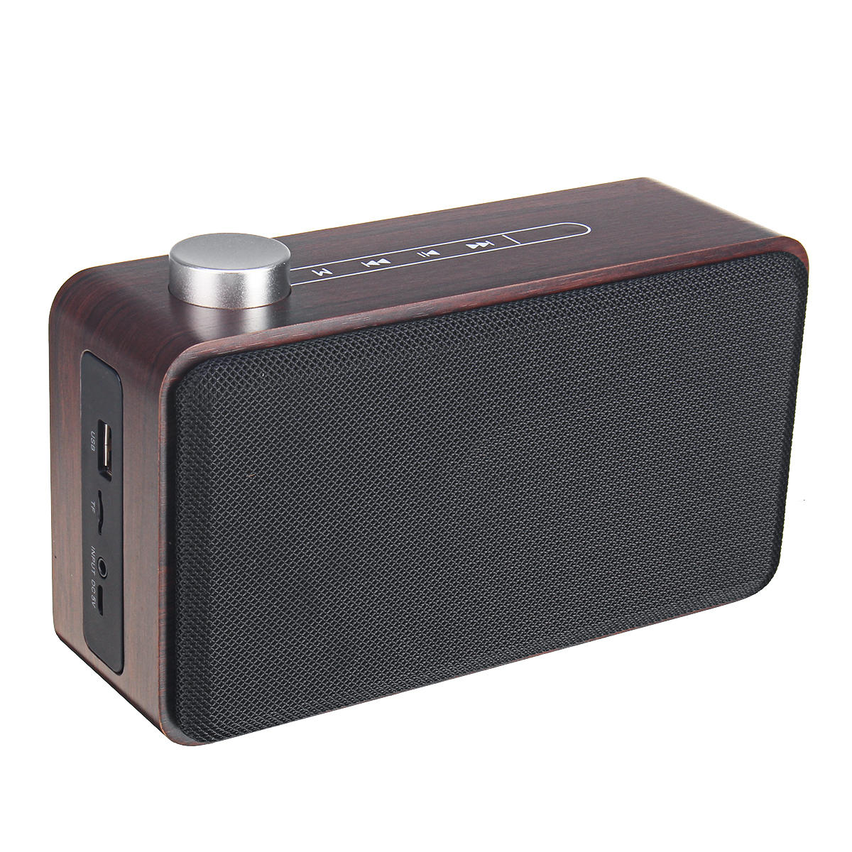 W5A Altavoz inalámbrico de madera con Bluetooth con altavoz Bluetooth estéreo portátil con TF u u disco de 3.5mm