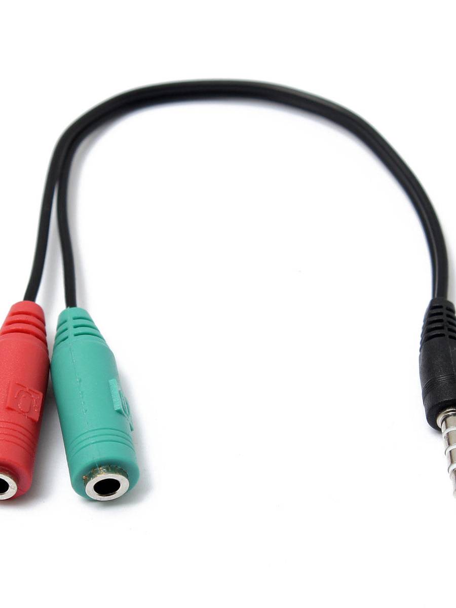 Auriculares estéreo de 3.5mm Micrófono Audio Y Splitter Cable AdattatorePlug JC.Ak