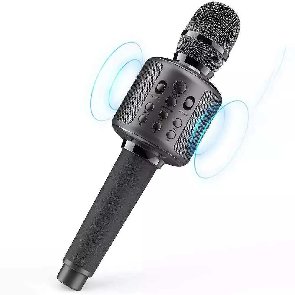 Bakeey D20 Karaoke Micrófono Máquina de canto inalámbrica con altavoz bluetooth para teléfono celular PC Altavoz de micr
