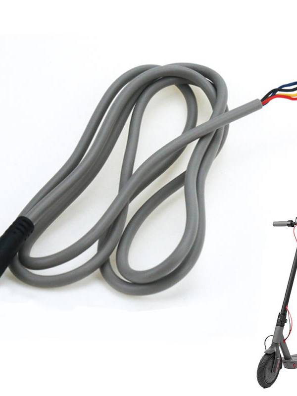 1.2m M365 Scooter eléctrico Adaptador de corriente Cargador Cable de placa bluetooth