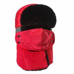 Mens Unisex Warm Thickening Protección completa Mascara Cara Cuello Sombrero Invierno Impermeable Esquí Gorra