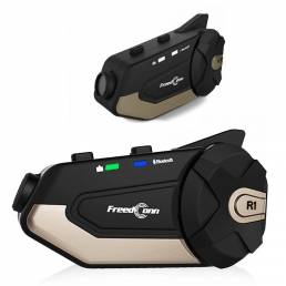 Freedconn R1 WiFi Moto Impermeable 1080P HD Cámara Moto Grabadora bluetooth con micrófono Casco Auriculares
