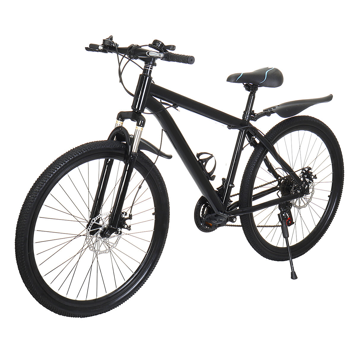 BIKIGHT 26 Inch Bicicleta de montaña de 21 velocidades Freno de disco doble delantero y trasero MTB al aire libre Bicicl