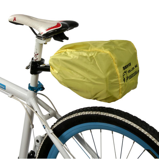 ROSWHEEL Bicicleta Hebilla de liberación rápida Bolsa de sillín de bicicleta + Funda para lluvia
