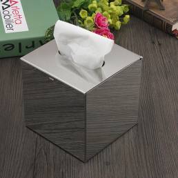 Cubo acero inoxidable papel higiénico caja tejido papel caso portacontenedores
