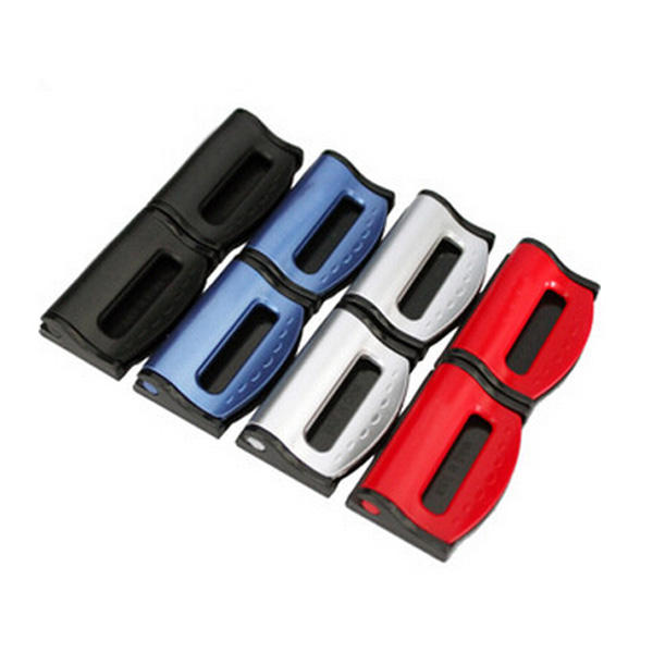 Un par de Coche Seguridad Cinturón Asiento con clip ajustado Cinturón Dispositivo de ajuste elástico