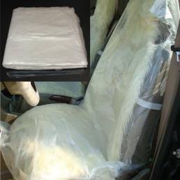100 x desechable plástico asiento cubre vehículo protectores valet mecánico roll
