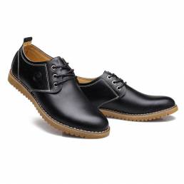 Nuevo al aire libre zapatos de cuero transpirables planos ocasionales de los hombres