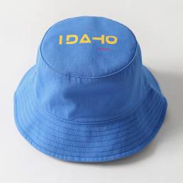 Carta de algodón unisex Patrón Cubo de sombrilla informal Sombrero