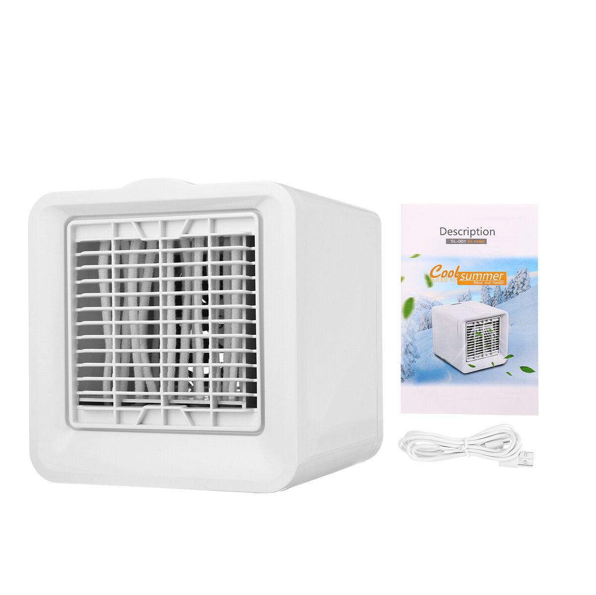 3 engranajes mini aire acondicionado enfriador portátil humidificador ventilador de refrigeración para el hogar