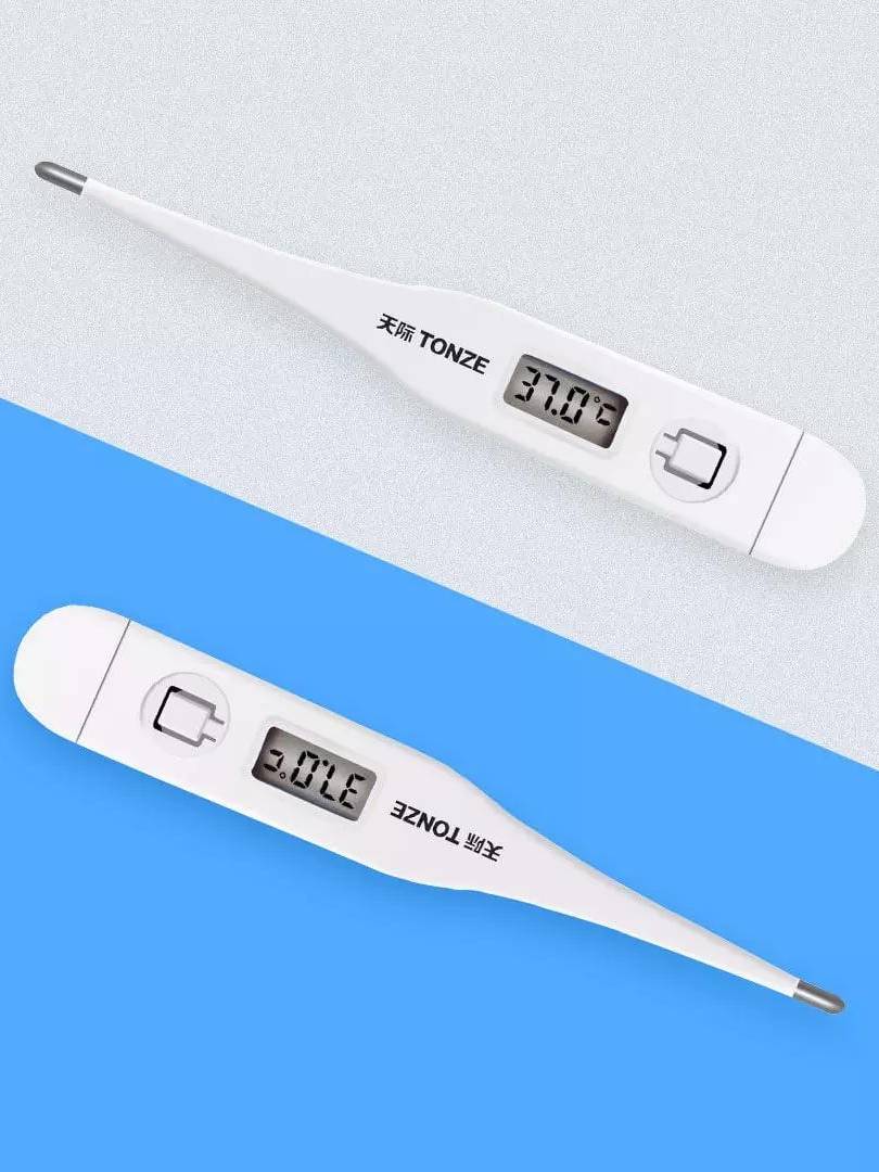 TONZE DT-101A Cuerpo eléctrico doméstico Termómetro 60 segundos Medida rápida LCD Pantalla Bebé adulto Axilas / Oral Dig