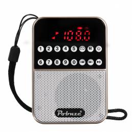 LCD Digital FM Pocket Radio Altavoz USB Tarjeta TF Reproductor de música MP3