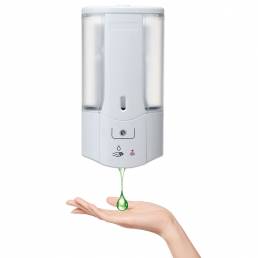 500 ml Automático Sensor Champú dispensador de manos libres Jabón Dispensador de líquido montado en la pared Cuarto de b