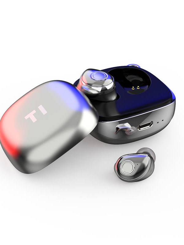 [Verdaderamente inalámbrico] T1 Mini Metal Bluetooth 5.0 In-ear TWS Auricular Auriculares con cancelación de ruido con m