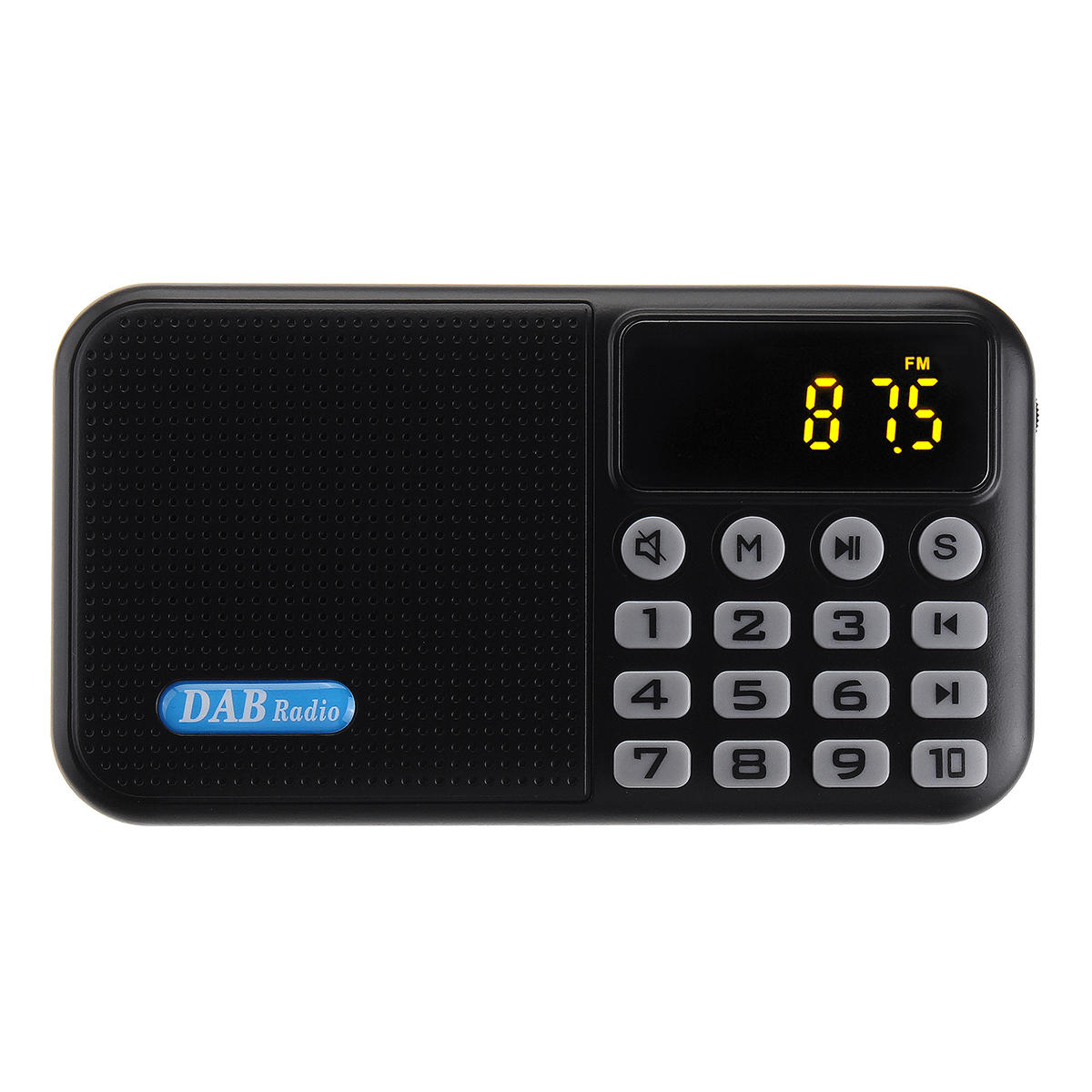 DAB portátil Plus DAB FM Digital Radio Receptor Altavoz de música Reproductor de MP3 Soporte USB AUX TF Tarjeta