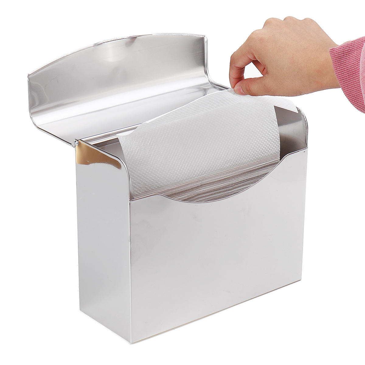 Dispensador de acero inoxidable Toalla Soporte para papel higiénico Soporte para estante de baño de cocina