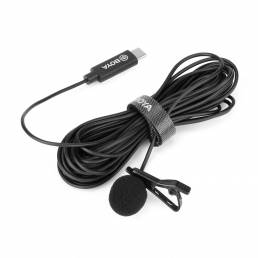 BOYA BY-M3 Lavalier Lapel Micrófono Mini micrófono omnidireccional de una sola cabeza Cable de 6 metros para USB Type-C