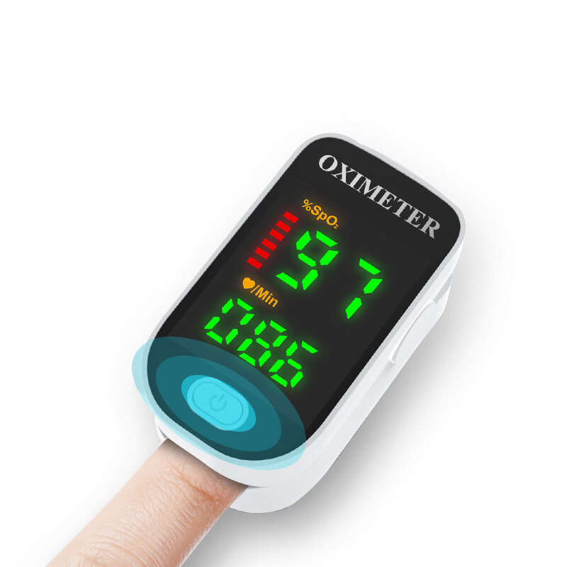 Clip de dedo Oxímetro de pulso Oxímetro de sangre portátil Pantalla a color Clip de dedo Detector de saturación de oxíge