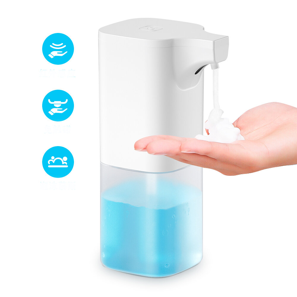 Dispensador automático de 350 ml Jabón IR Sensor Dispensador de líquido de espuma Impermeable Lavadora de mano Jabón Dis
