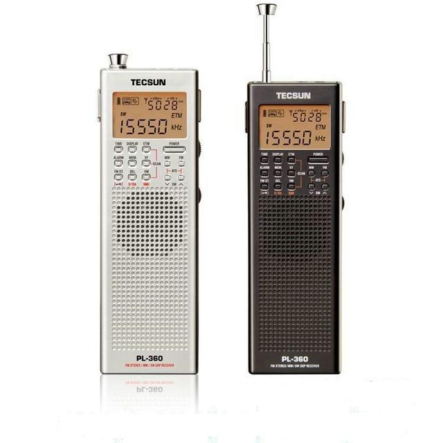 TECSUN PL360 AM portátil de onda corta PLL DSP ETM SW MW LW digital de bolsillo Radio Receptor