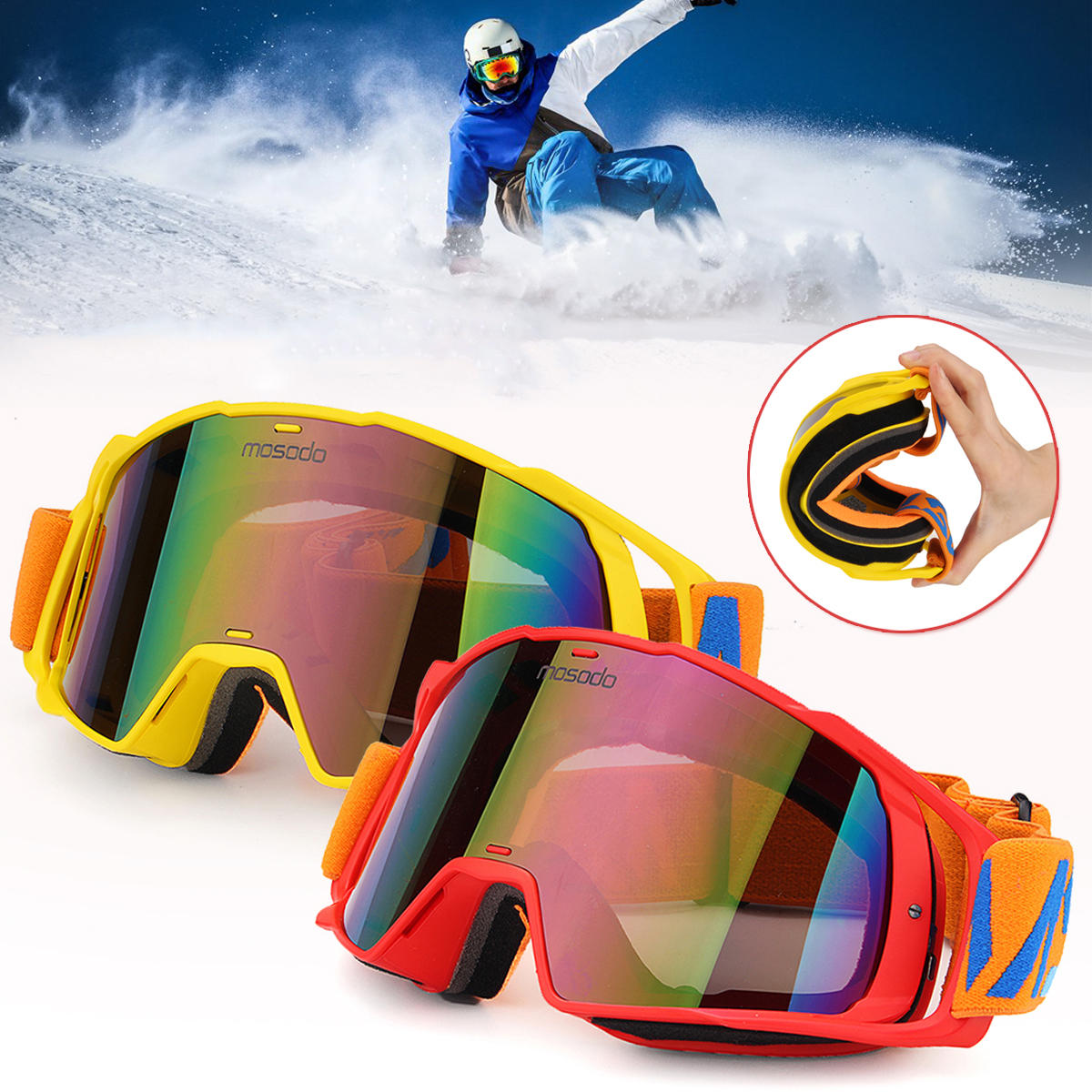 MSD78alairelibreEsquígafas de patinaje sobre ruedas Moto de nieve Gafas Protección contra