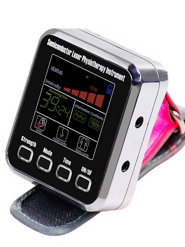 Reloj de pulsera LLLT de 7/12 agujeros Láser Terapia para diabetes Hipertensión Sinusitis Láser Instrumento de tratamien