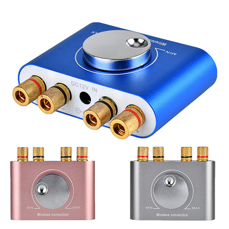 Inalámbrico Bluetooth Mini Digital Amplificador Hi-Fi Amplificador estéreo de alta potencia de 50W × 2