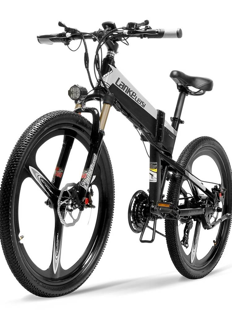 Bicicleta eléctrica de ciclomotor plegable LANKELEISI XT600 12