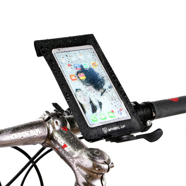 WHEEL UP Bicicleta Impermeable Handlebar Touchscreen Teléfono Bolsa Universal 360 Rotataing Quick Release