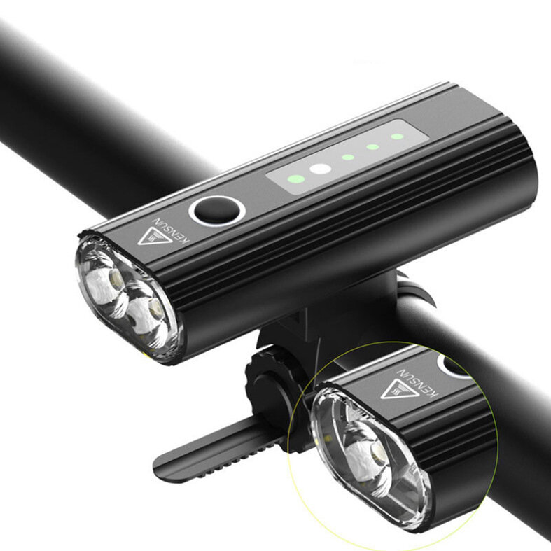 XANES® 20W 4000mAh 700 lúmenes Faro de bicicleta Carga USB IPX6 Impermeable LED Luz de conducción nocturna Luz de ciclis