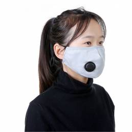 Seguridad para adultos PM2.5 Cara Mascara Con válvula Respirador antipolvo de partículas Mascaras Antivaho deportivo Mas