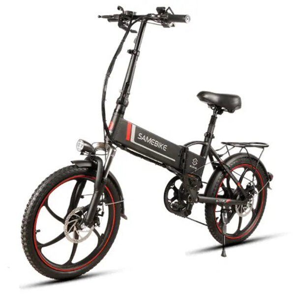 Samebike XW-20LY 10AH 48V 350W 20 pulgadas Bicicleta eléctrica plegable inteligente 35 km / h Máx. Velocidad 70 km Kilom