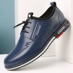 Zapatos casuales de negocios de microfibra de cuero antideslizante para hombres