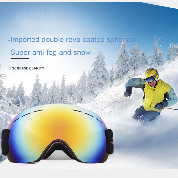 Unisex Adulto Escalada Esquí Antivaho UV Protección Gafas A Prueba De Arena Esquí Gafas