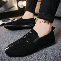 Hombre Suede Casual Soft Sole Walking pesca Driving Flats