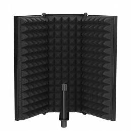Plegable Micrófono Escudo de aislamiento acústico Espumas acústicas Estudio Filtro de panel de recinto de ruido de tres