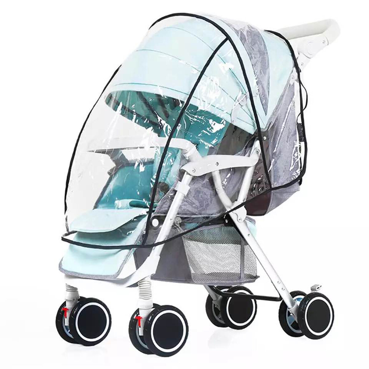 Cochecito de bebé Universal Rain Cover Sunproof herramienta Skylight Shade Impermeable Cubierta para carro de niños Prot