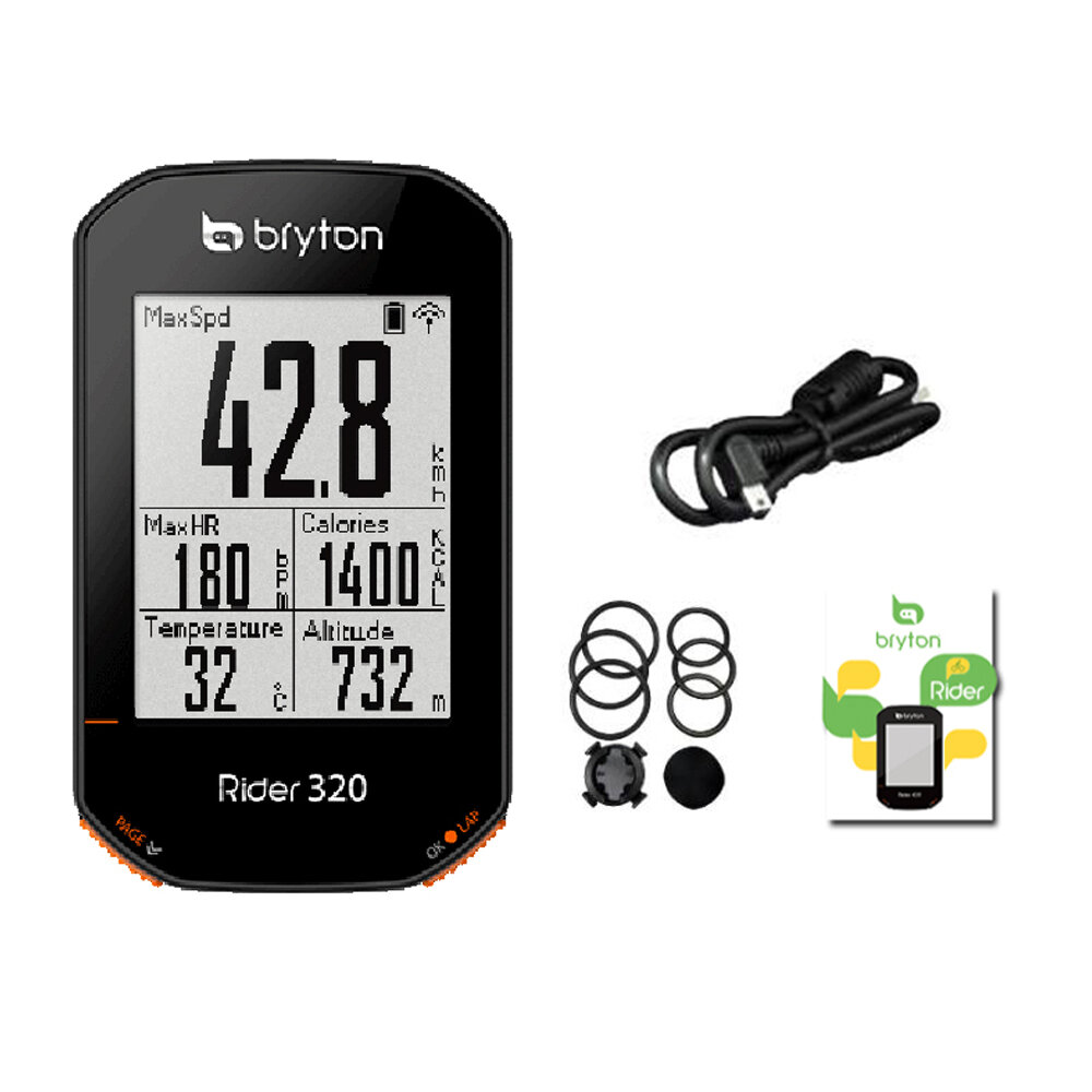 Bryton 320E inteligente GPS bicicleta ordenador retroiluminación automática inalámbrico GNSS / ANT + bluetooth Impermeab