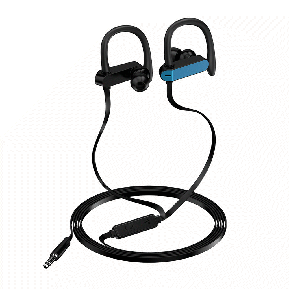 PTM T50 Sports Oreja Gancho Auricular Auriculares universales con cable y micrófono para PC Teléfonos móviles