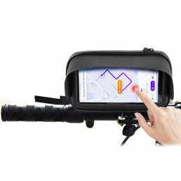 BIKIGHT 6.3 `` Impermeable Moto Teléfono celular de bicicleta / GPS Soporte Caso Bolsa Soporte para manillar Teléfono in