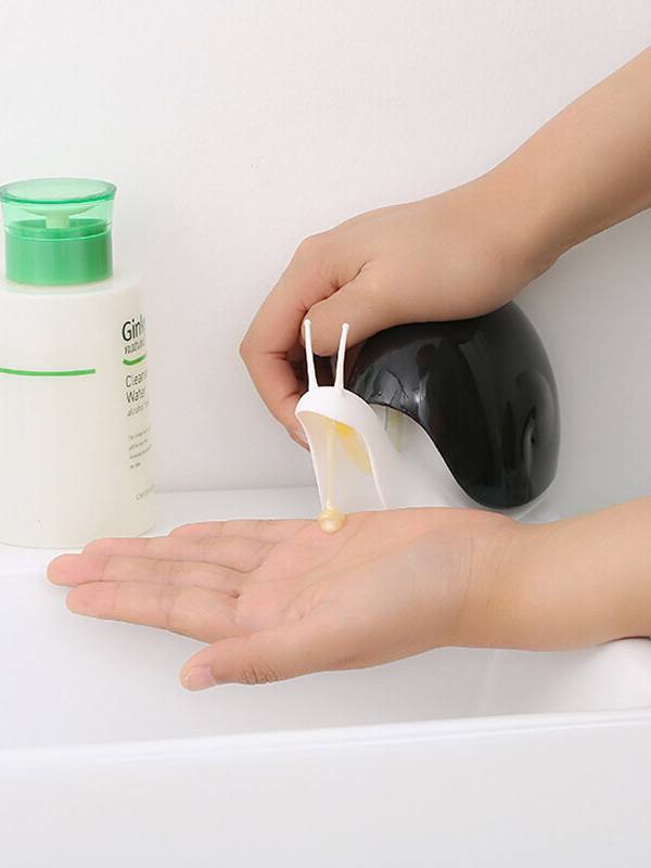 Baño de dibujos animados forma de caracol líquido Jabón dispensador de loción lavado de manos desinfectante champú de du