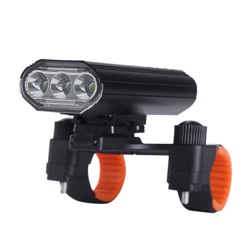 Luz de bicicleta recargable XANES® 3xT6 Super brillante IPX6 Impermeable LED Faro de bicicleta 5 modos Luz delantera de
