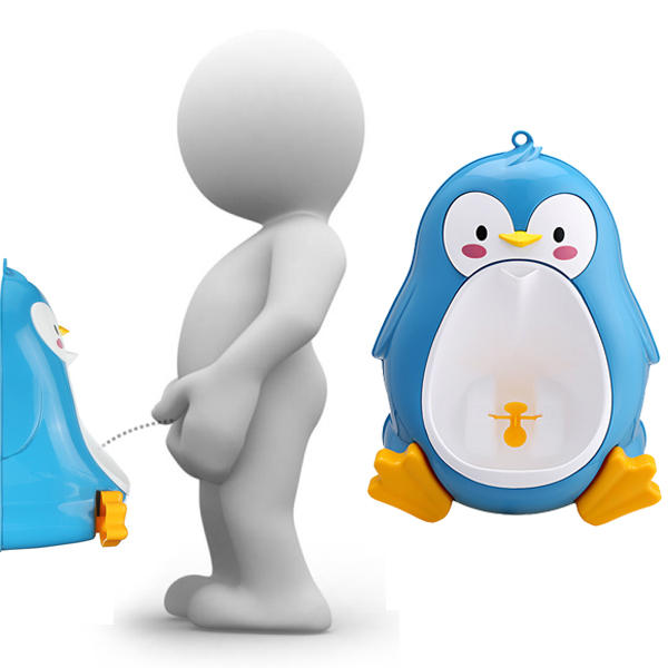Orinales para bebés niño urinario muchachos pee niños animador extraíble baño precioso pingüino higiénico