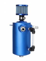 0.5L Oil Catch Tank Can Reservoir Reservoir Blue Aleación de filtro para Coche Racing Motor